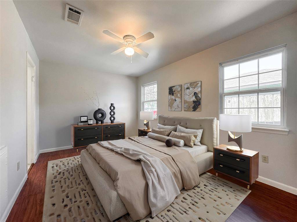 Primary master bedroom- virtually staged