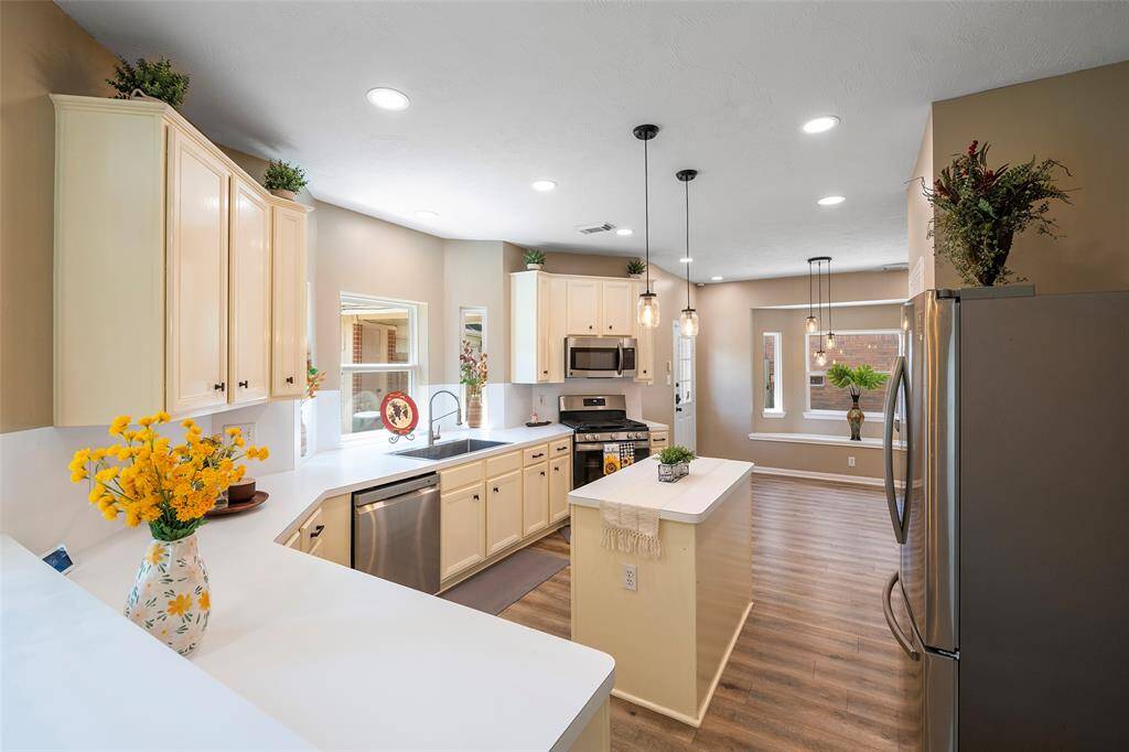 Kitchen Open to Living Room