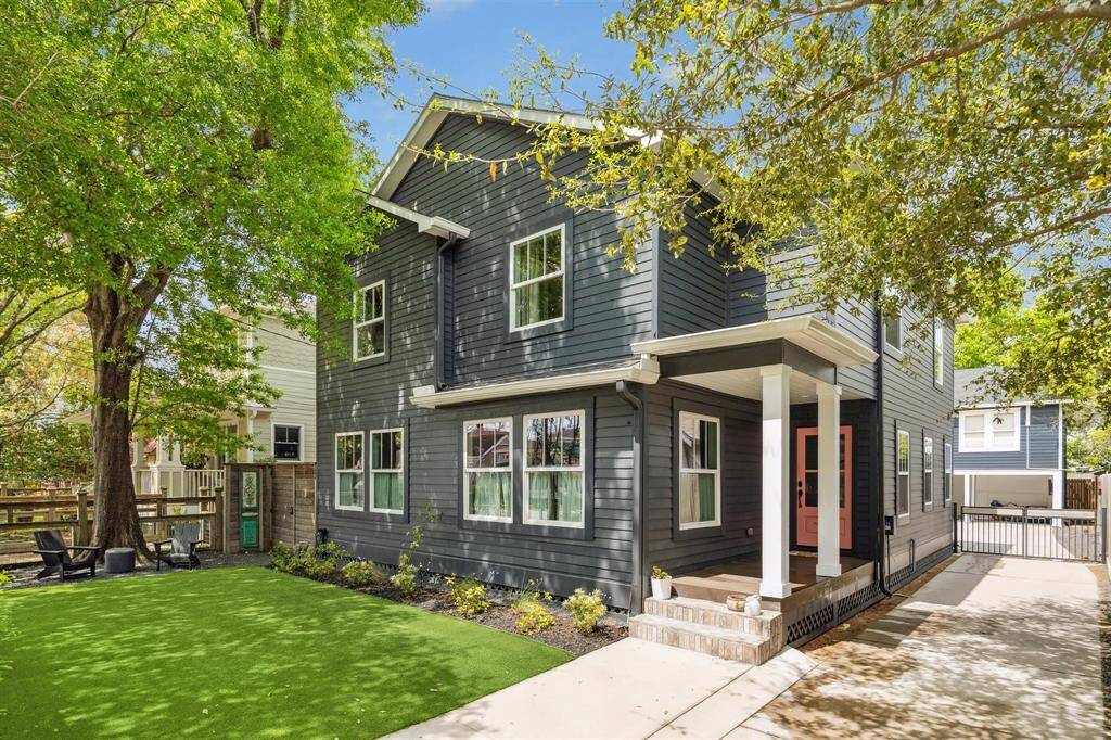 This front yard is just the start of the well laid out 6,200 square foot lot.