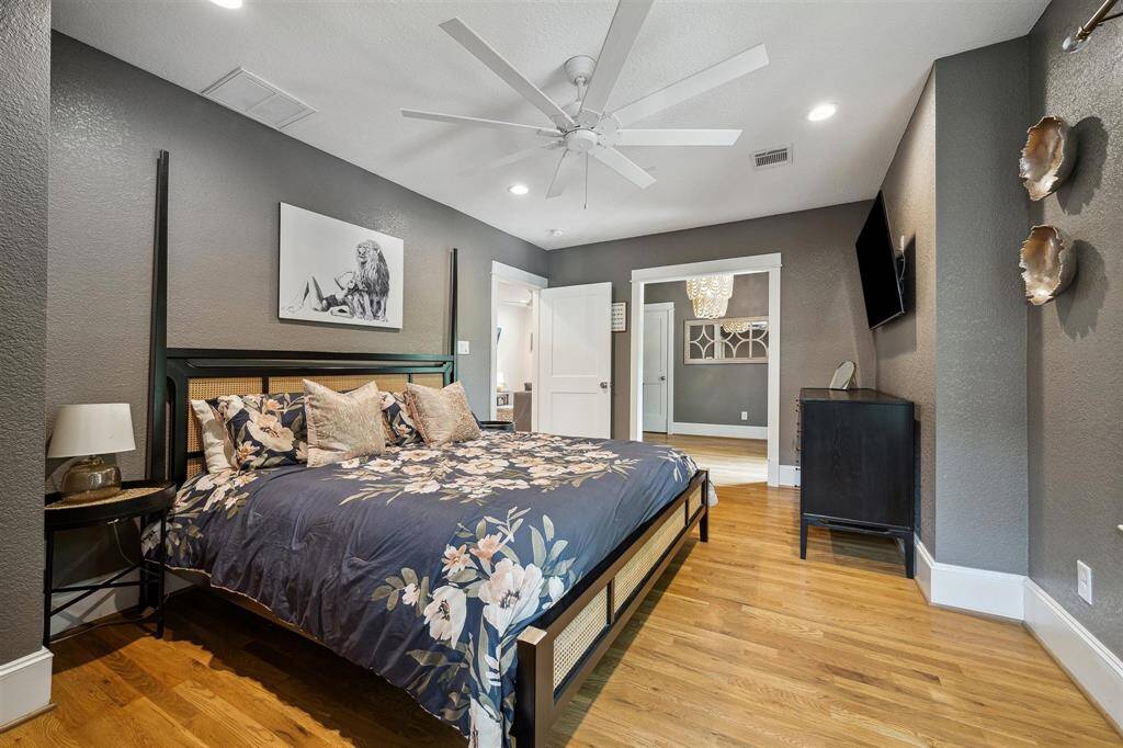 Primary bedroom with attached dressing room or home office space.