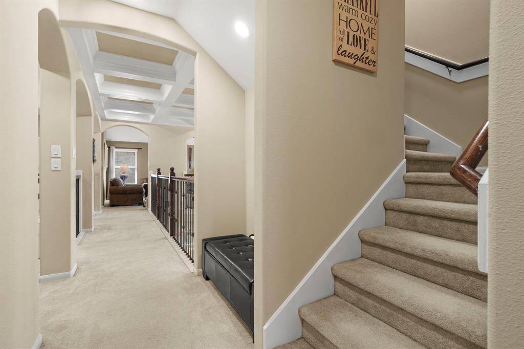 Stairs to the 3rd floor Media Room.