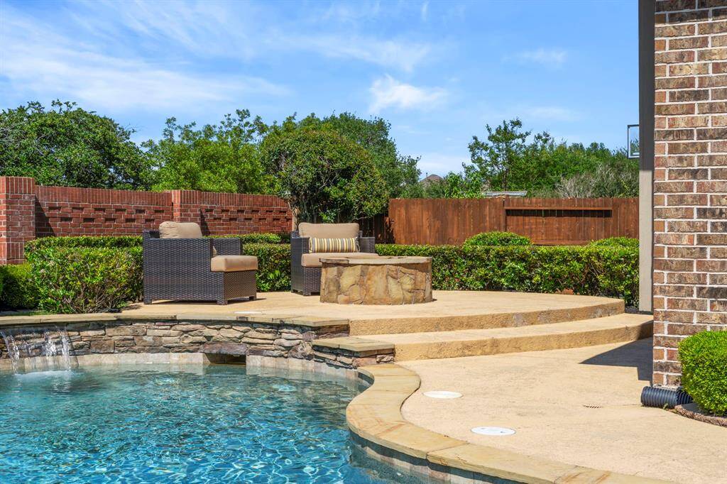 On cooler nights relax and unwind by the built-in stone fire pit.