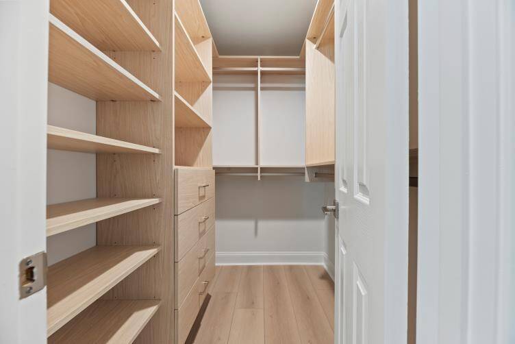 California Closet Systems installed to utilize the space.