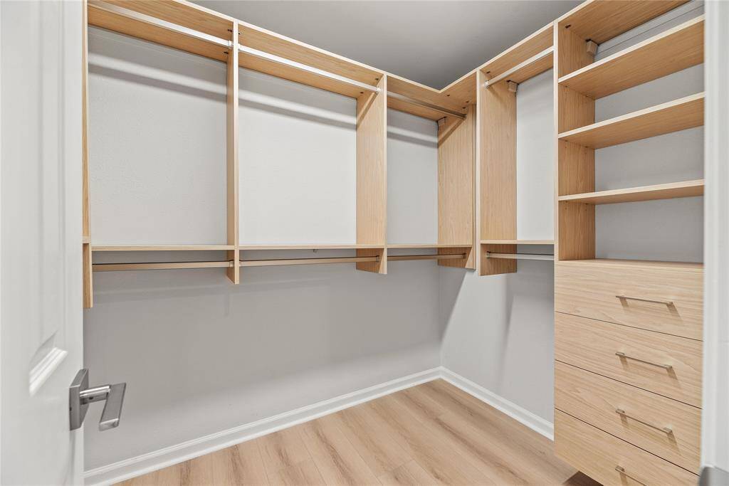 Custom California Closet systems throughout the home.
