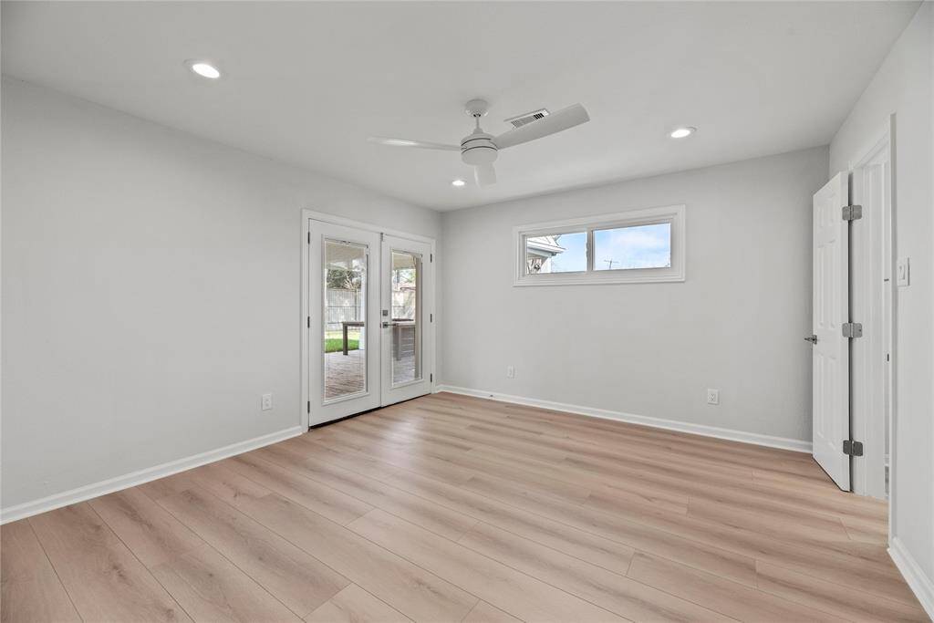 Large secondary bedroom with private bathroom.