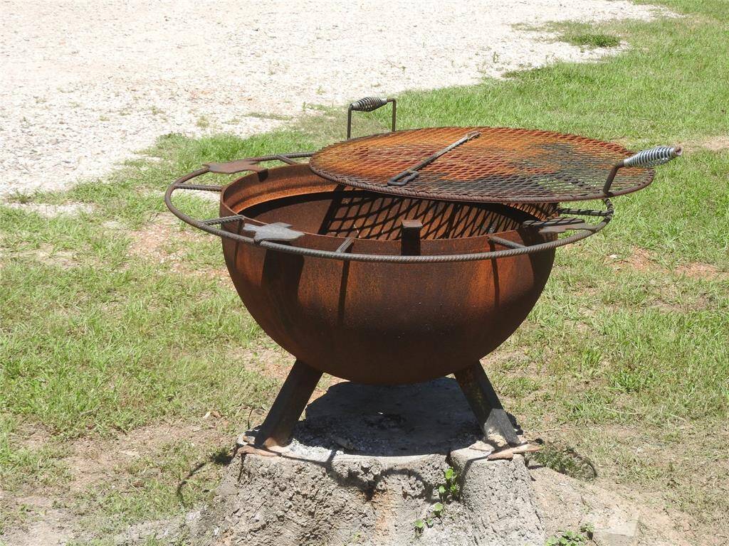 Firepit on the front yard.