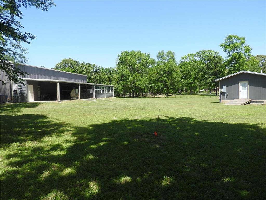 Back of the yard facing the front gate.