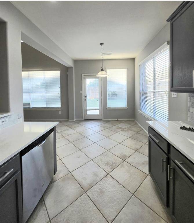 Large breakfast table area
