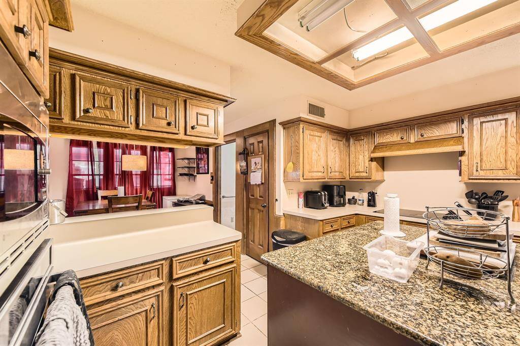 Lots of cabinet and counter space.