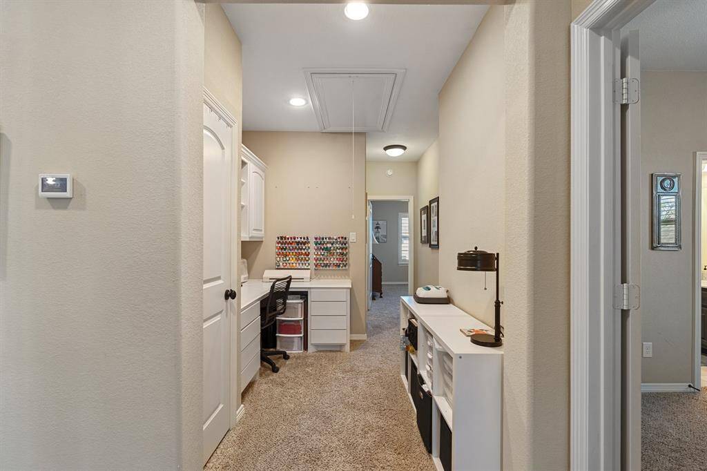 Built-in desk and storage on the second floor, perfect for work, crafts, study, or organization. Ample storage keeps everything neat and accessible, making the space both functional and efficient.