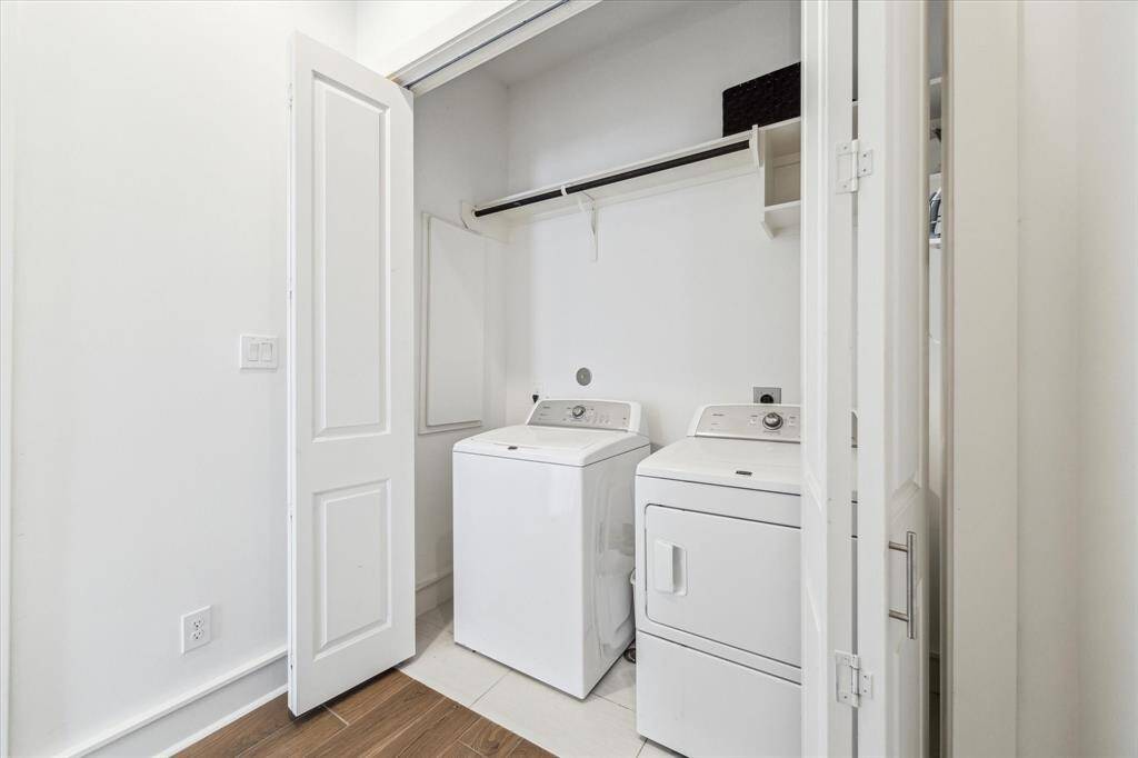Conveniently located utility room on the 3rd floor.