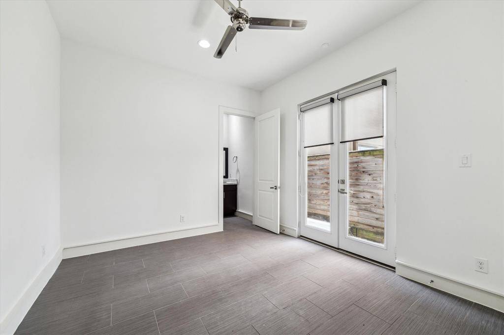 A downstairs bedroom - perfect for family, guests, or roomates.
