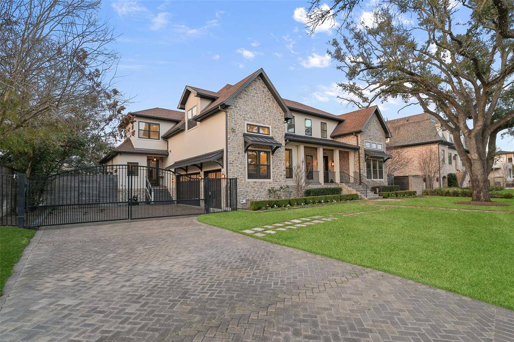 Custom Meyerland home built in 2017 with magnificent finishes throughout on a 15,000+ sqft lot.