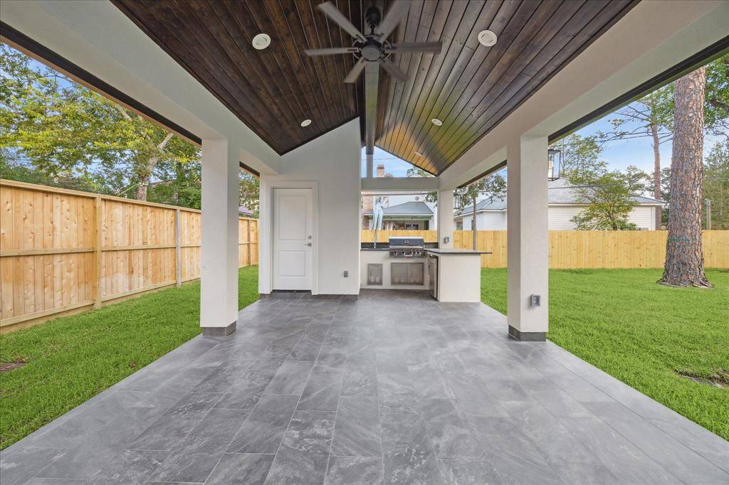Cabana size allows for seating and/or dining area