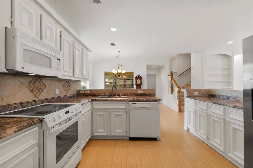 kitchen towards dining and living