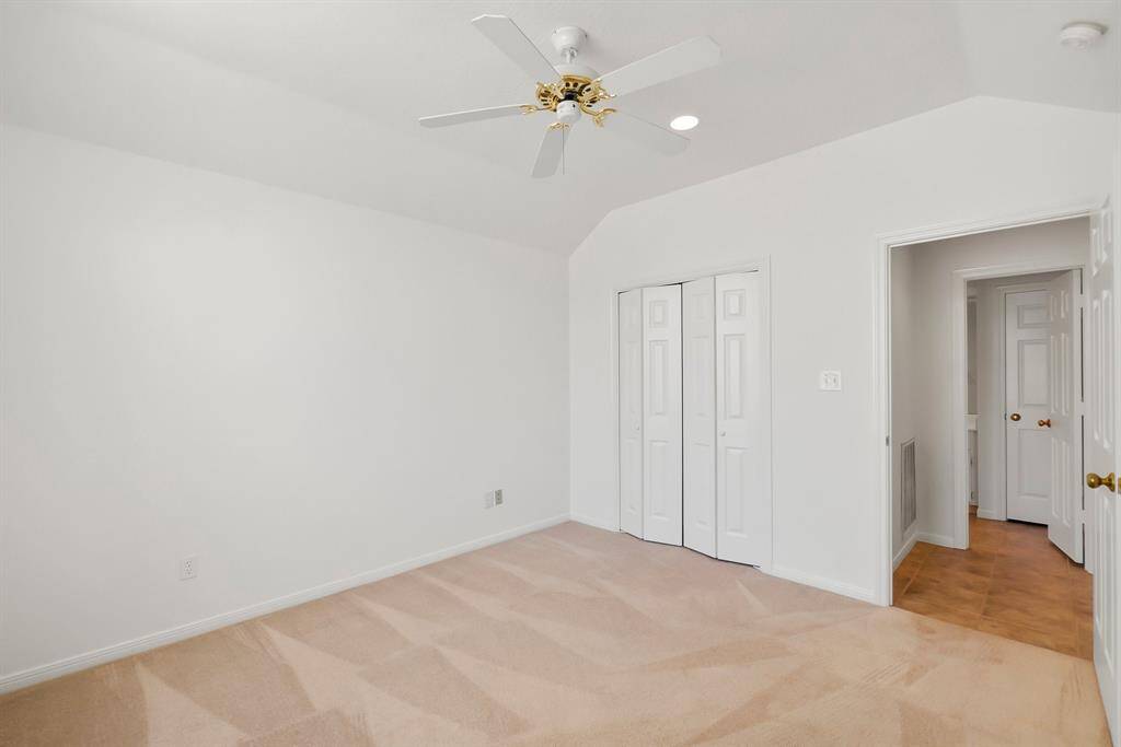 Second bedroom with hall to full bathroom