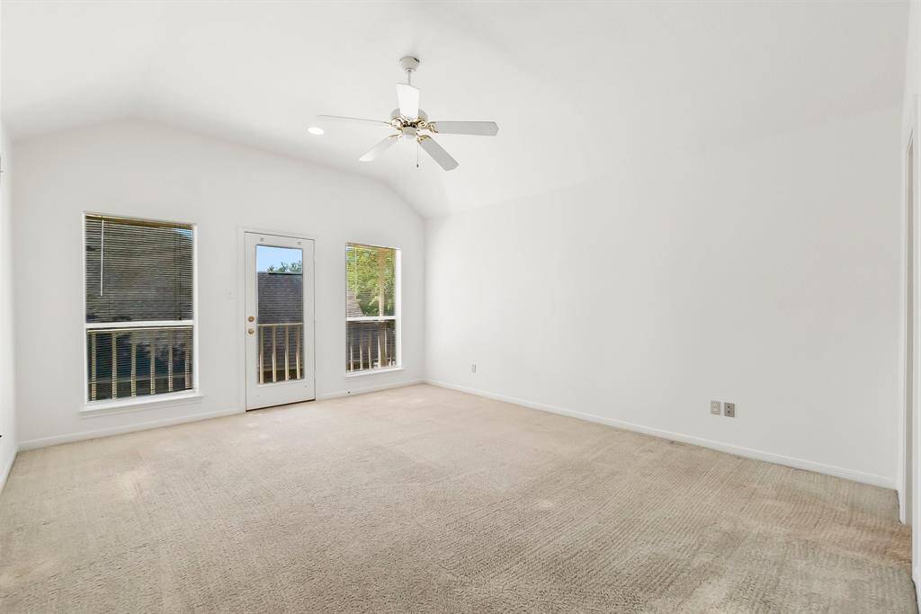 Third bedroom upstairs with private balcony