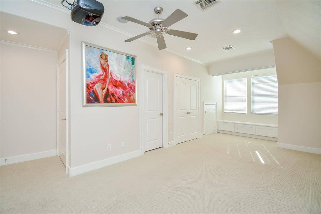 4th bedroom on the 3rd floor can be used as a game room or media room