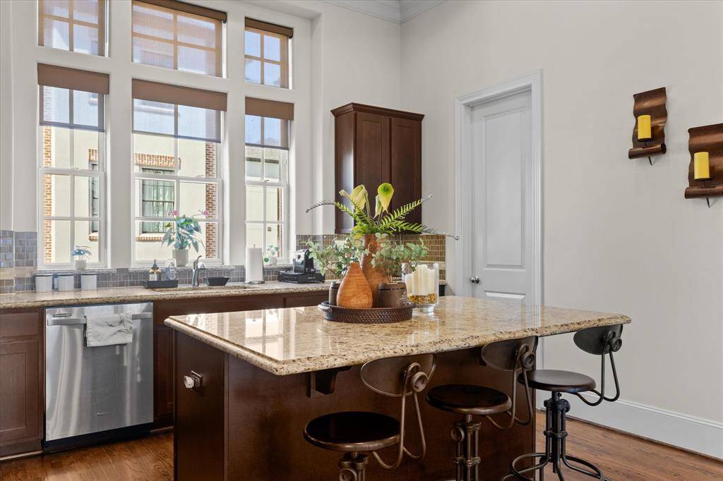Walk in pantry allows for great storage.