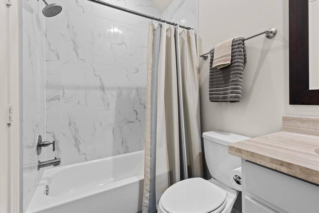 Tile and countertop selections flow seamlessly with entire home.