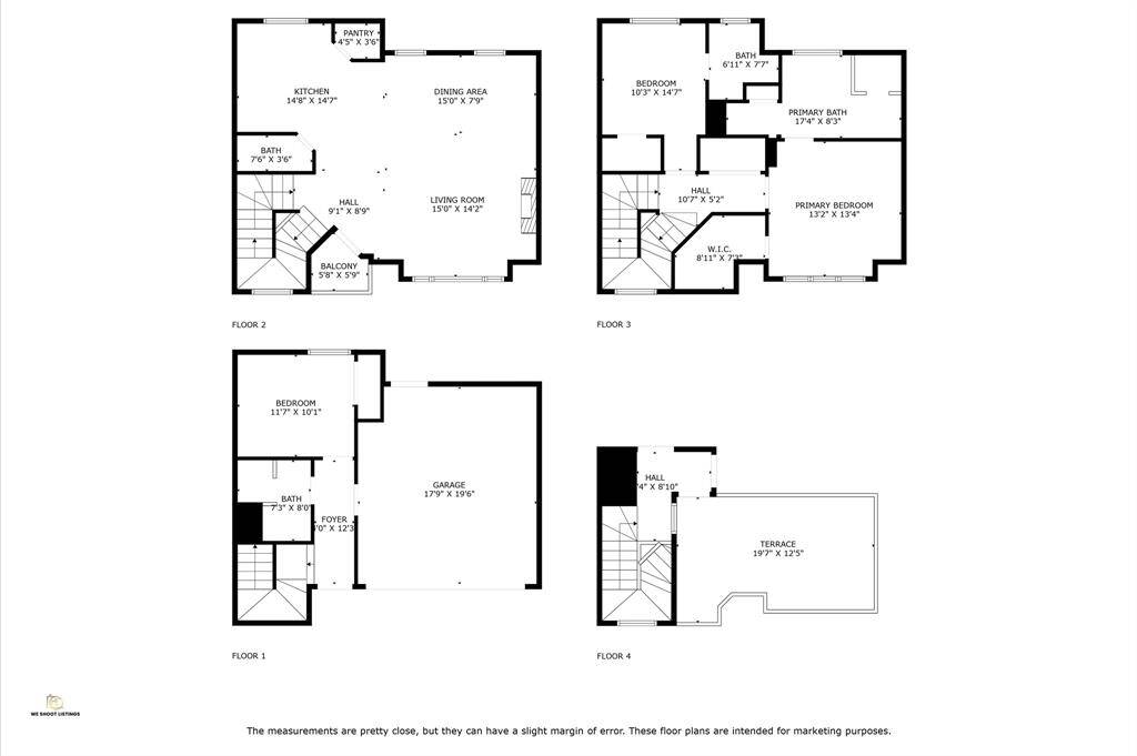 Floor Plan of whole Townhome