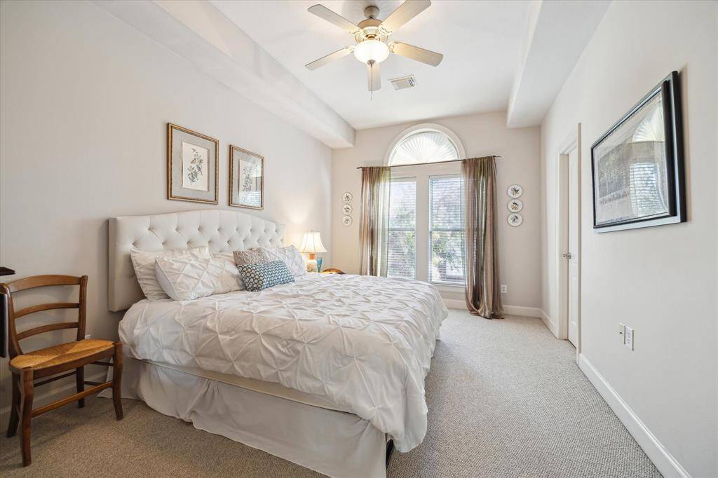 Secondary bedroom on 3rd floor, offers nice light from large window