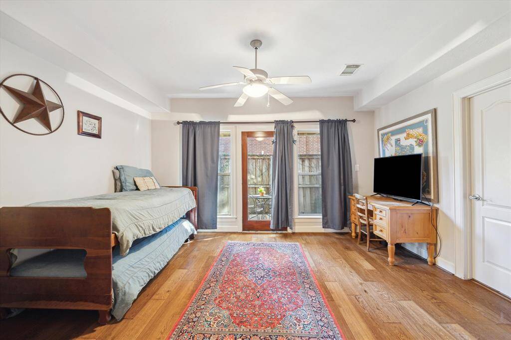 1st floor secondary bedroom offers a lovely patio area