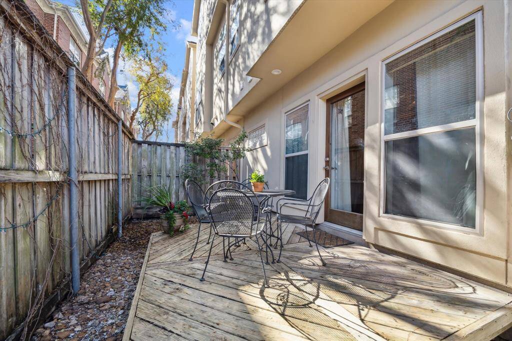 Patio off of secondary bedroom