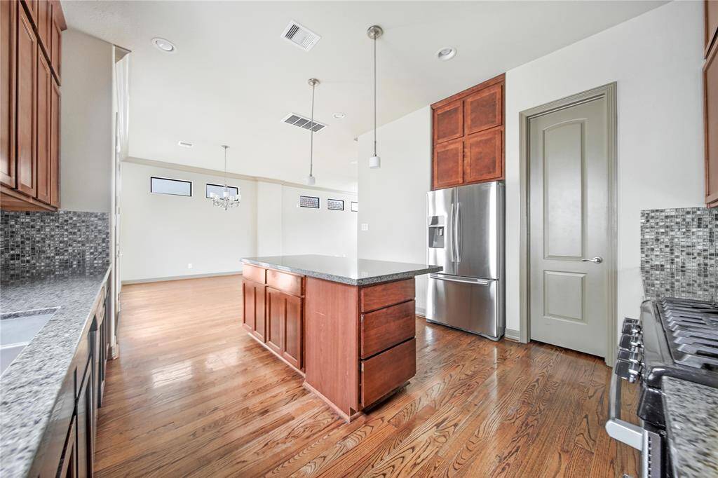 View of kitchen.