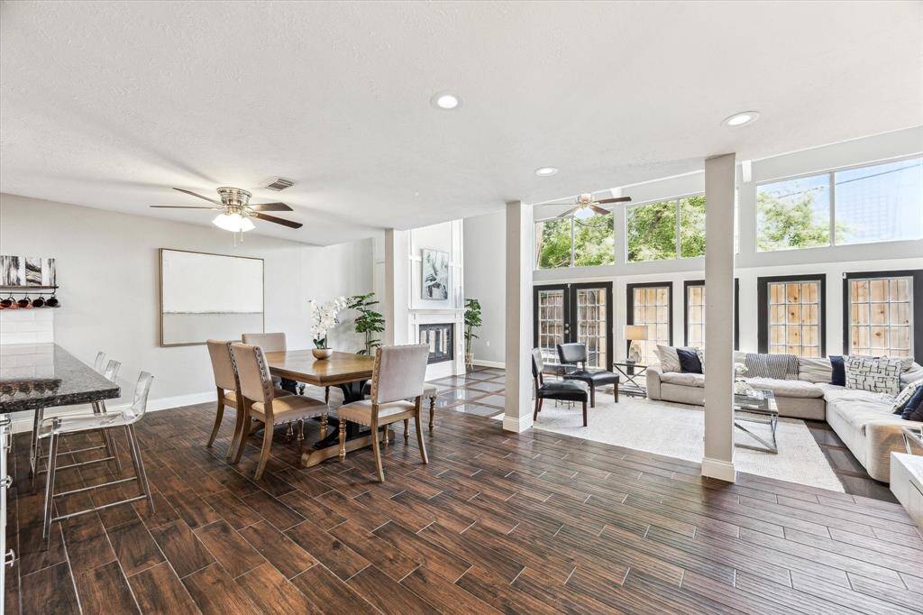Open floor plan.