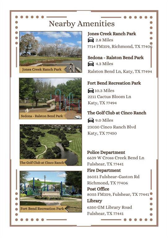 List of nearby amenities to 6110 Anthonia Ln.