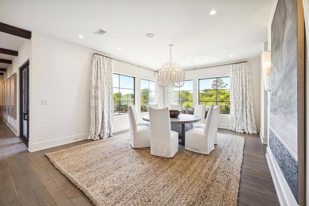 Beautiful formal dining room. Every room is filled with light and offers sweeping vistas!