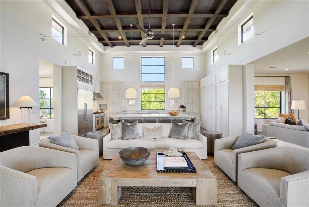 The allure of the outside is matched by magazine-worthy interiors.