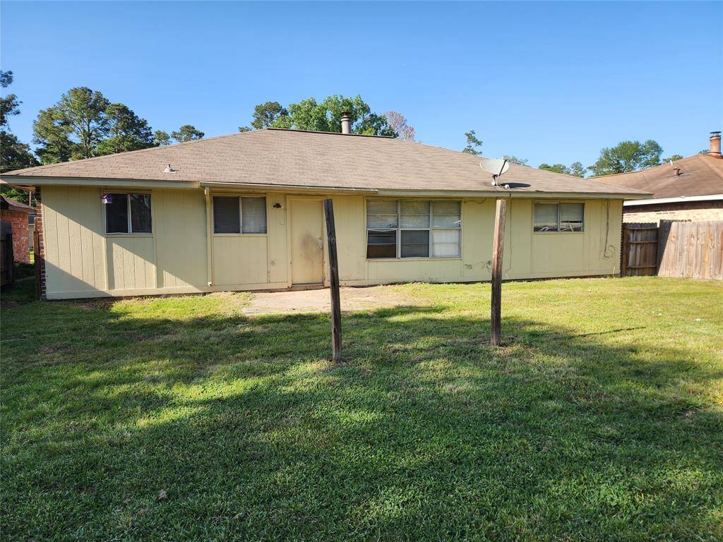 Large back yard