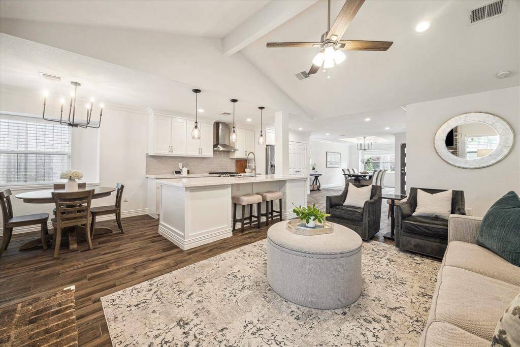 This room will allow for multiple furniture placement options, depending on your desired layout.