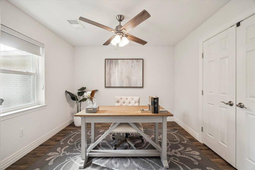The homeowners utilize the 4th bedroom as an office, however, it would also make a great play room or bedroom.
