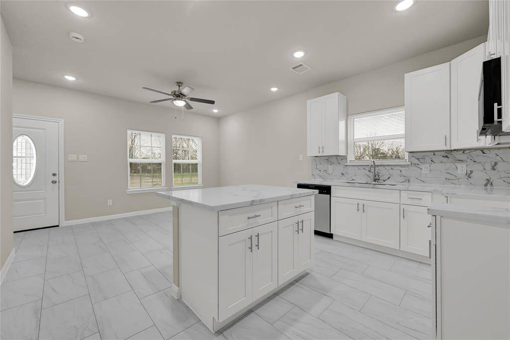kitchen open to family room