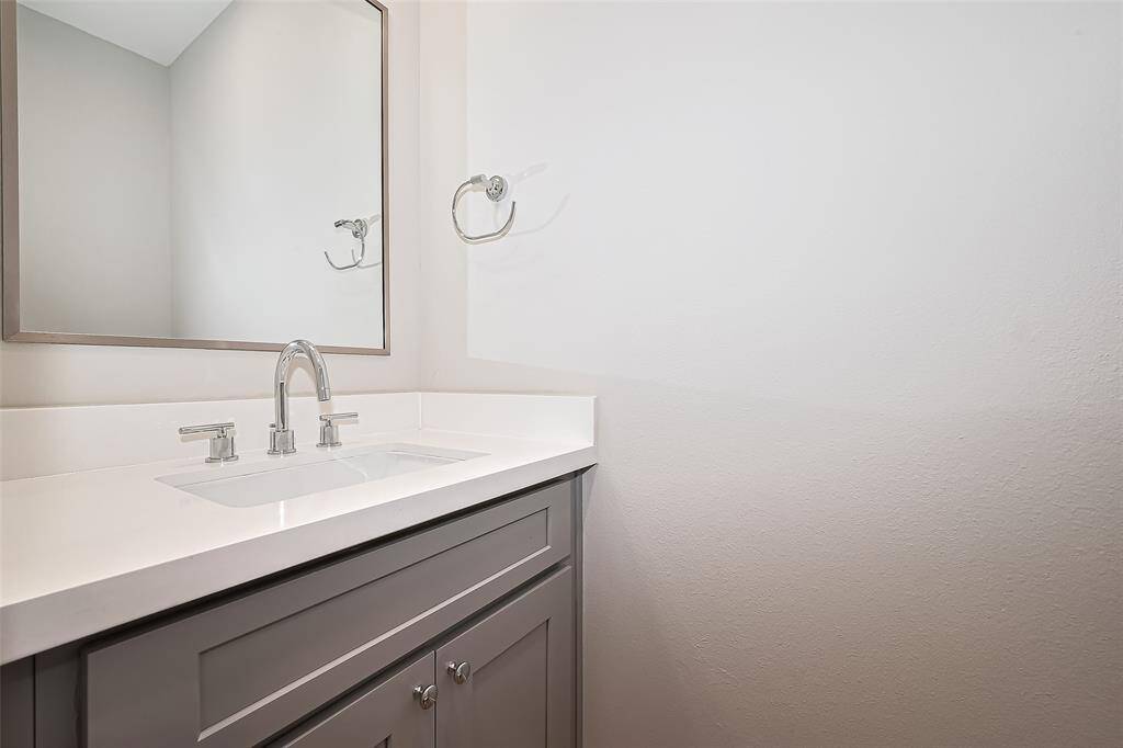 Half bathroom downstairs