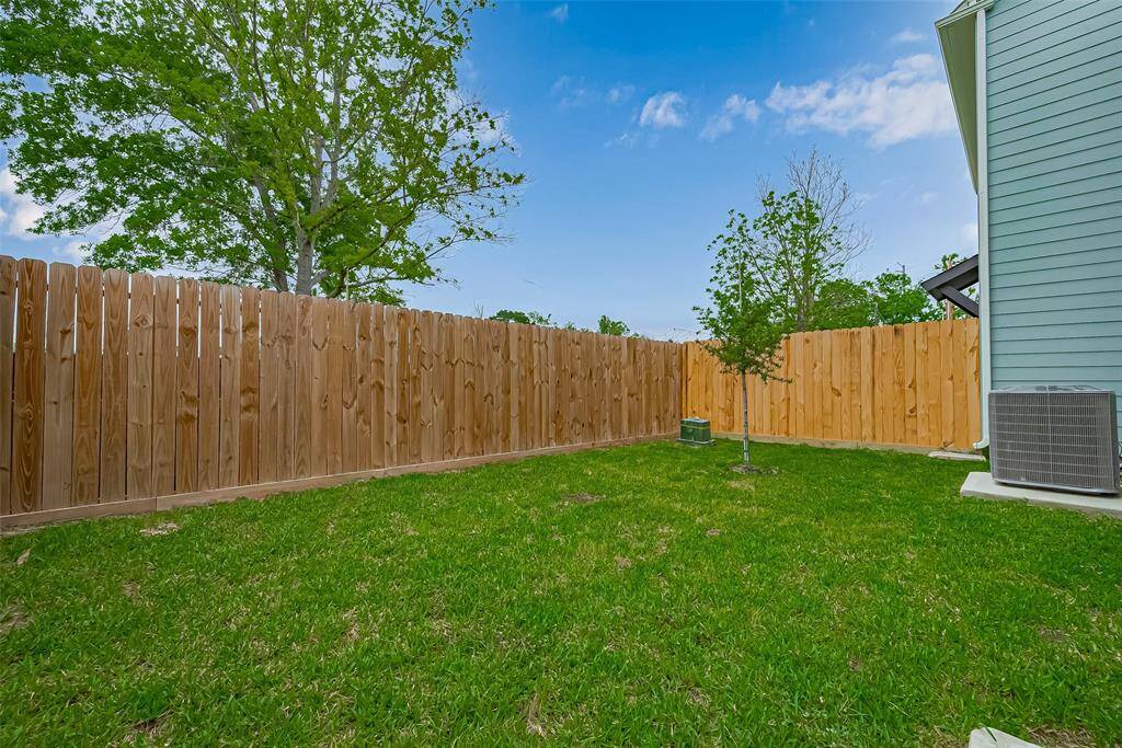 Large fenced back yard