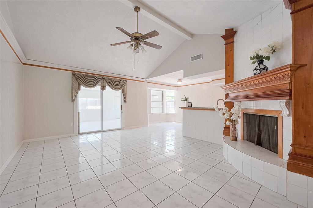 virtual stage of family room