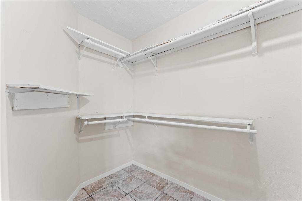 Primary closet