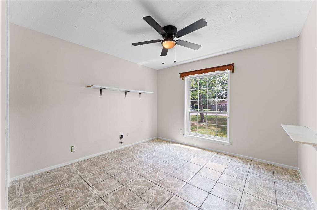Secondary bedroom Facing towards street