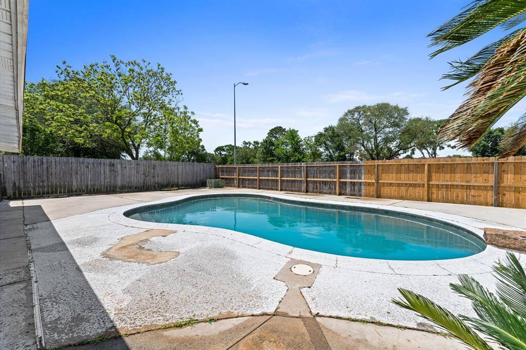Pool from right side of house