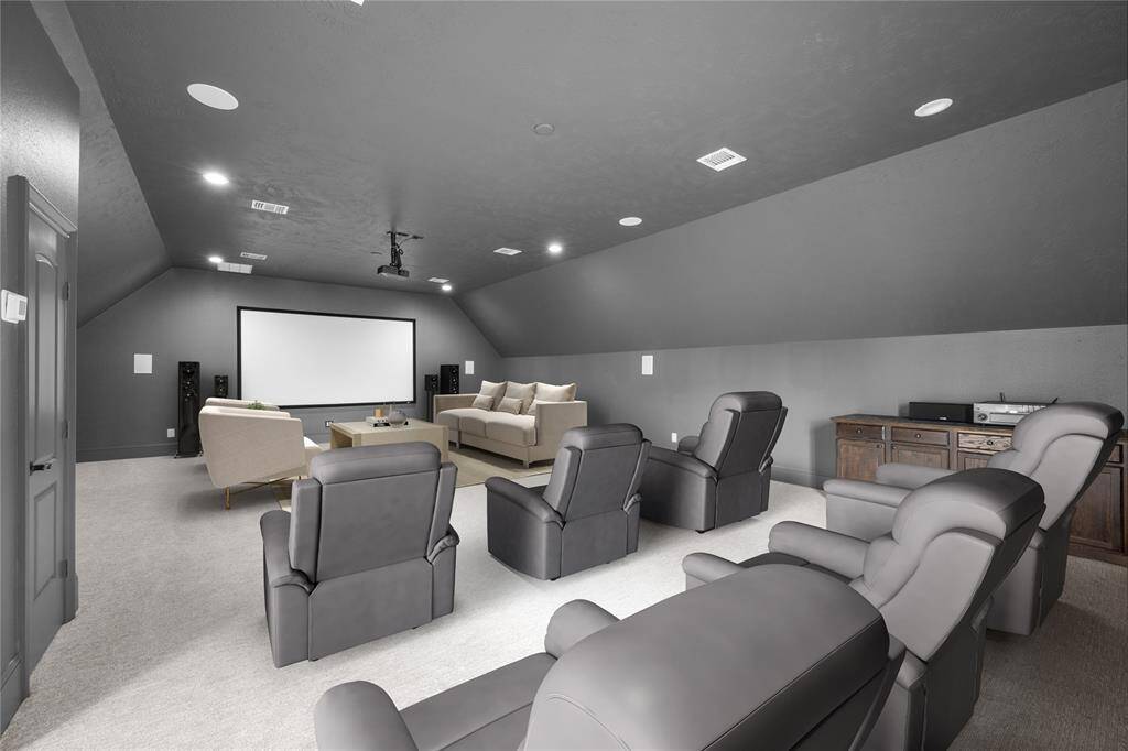 Want the PERFECT place to watch the game, or host a family movie night!  This Media room is MASSIVE! Recently upgraded Speakers and Screen!