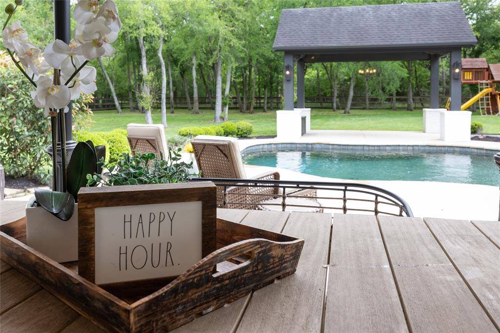 Its always Happy Hour time on a Covered Patio like this!