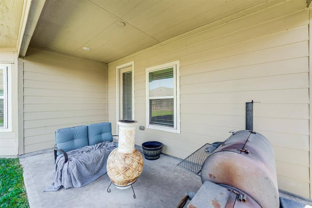 Covered back porch