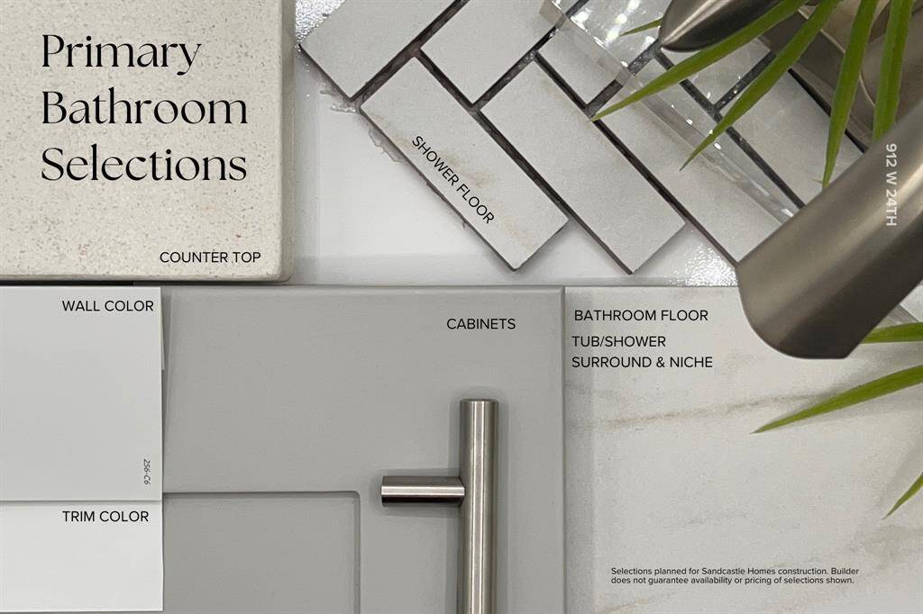 Primary Bathroom Selections:Your Daily Spa Moment—No Membership RequiredMatte white tile, soft natural tones, and a marble-look floor come together in this dreamy, designer-curated bath. Wake up or wind down in total comfort.