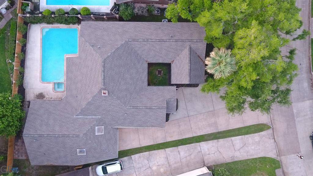 overhead view