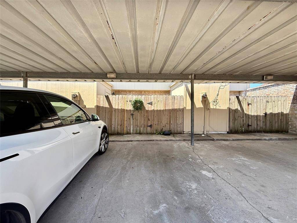 Convenient carport with two vehicle spaces located right by your private patio.