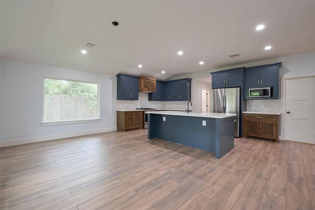 Plenty of space for a dining area/breakfast nook.